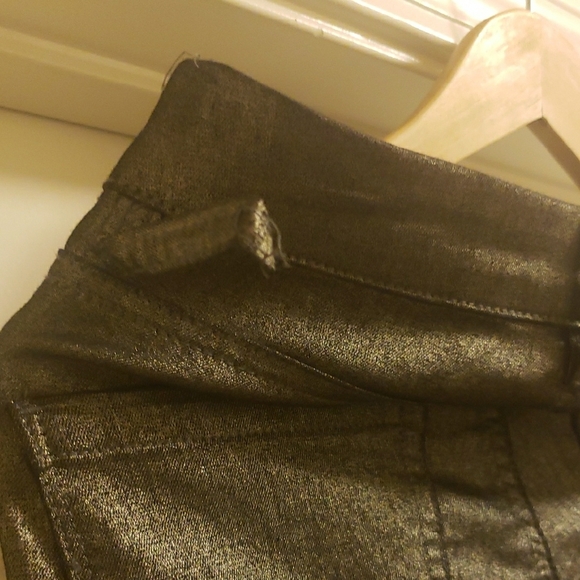 Cache Pewter Metallic Pants - Picture 3 of 6